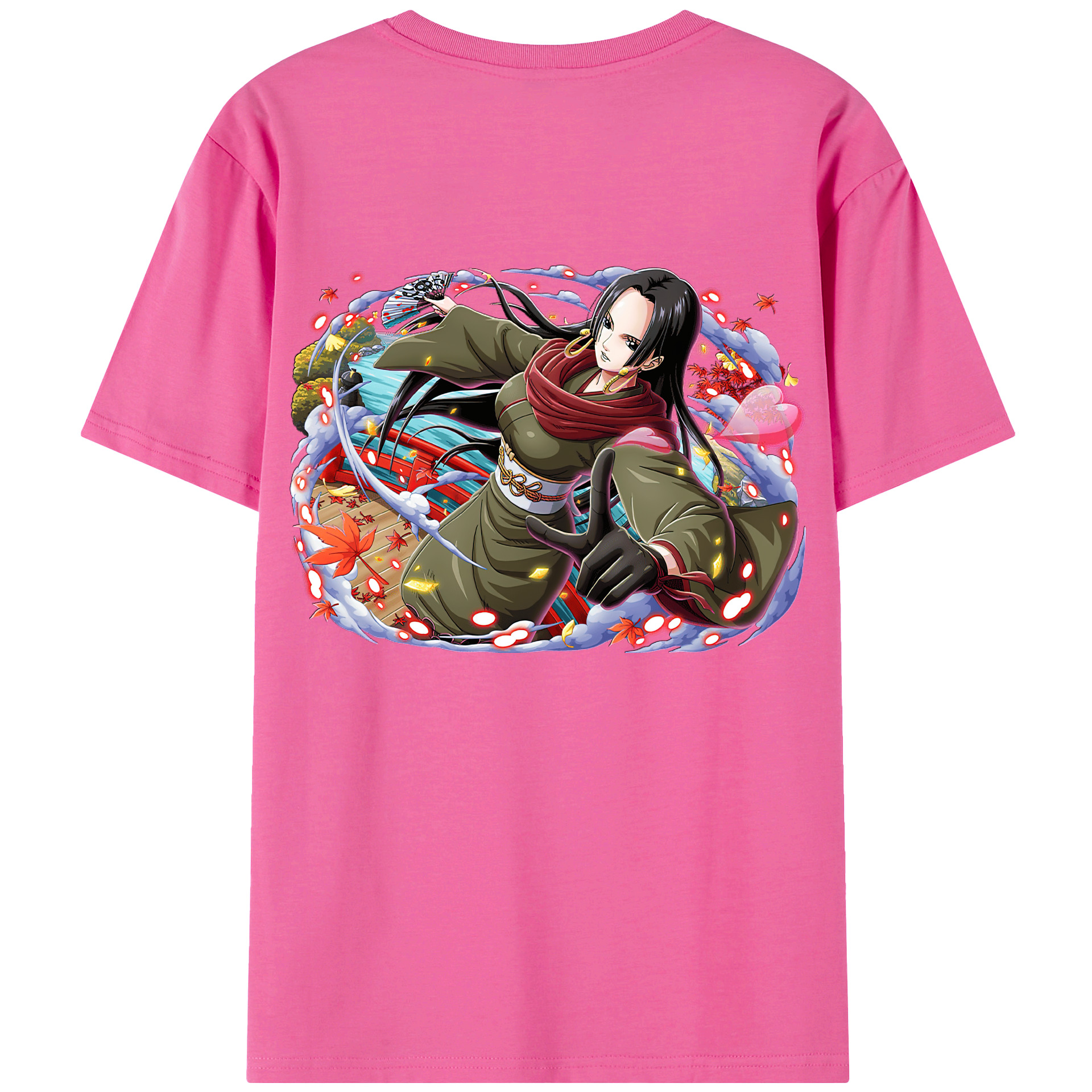 ワンピース ボア・ハンコック ONE PIECE Boa·Hancock レディース半袖Tシャツ(バックプリント)